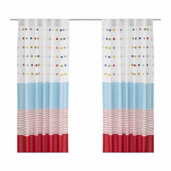 IKEA Other - IKEA Barnslig Randig 47x69 kids curtains set of 2